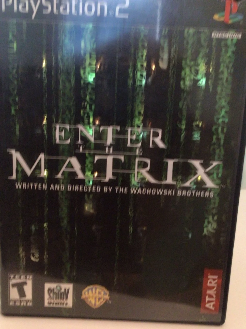 Sony Enter the Matrix PS2 Game - Black & Green Cover